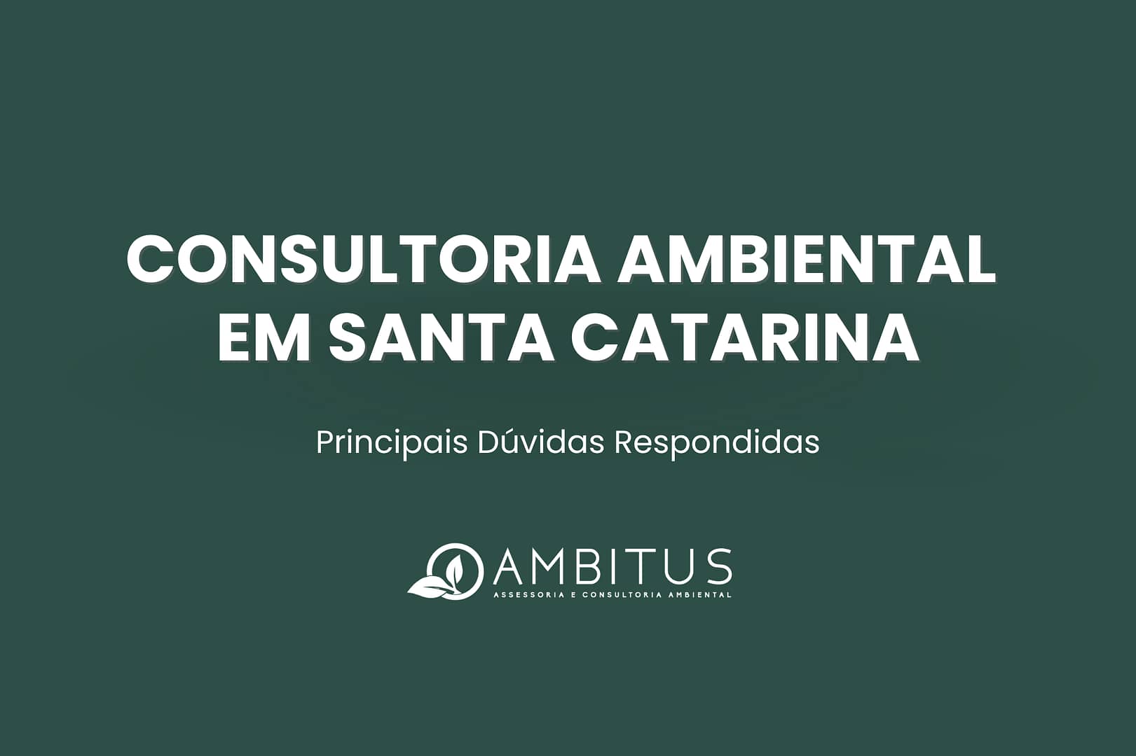 Consultoria Ambiental em Santa Catarina